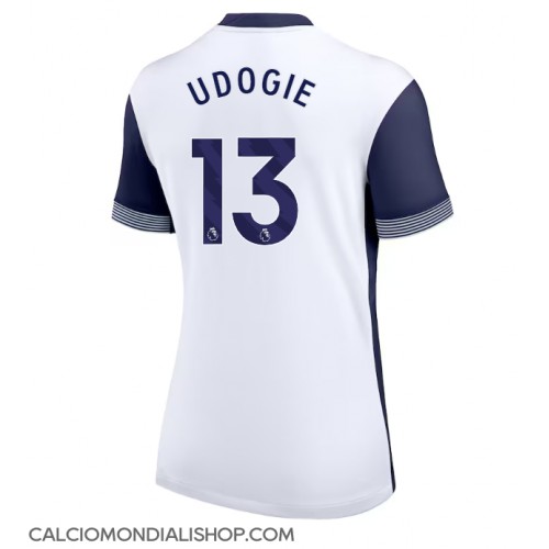 Maglie da calcio Tottenham Hotspur Destiny Udogie #13 Prima Maglia Femminile 2024-25 Manica Corta